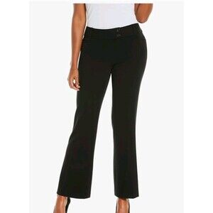 Rafaella  Basic black Size 6 Curvy Bootleg  Dress Pants